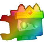 Rainbow Ghostly Cat