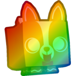 Rainbow Gingerbread Corgi