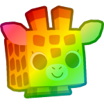 Rainbow Giraffe