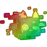 Rainbow Glitched Cat