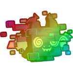 Rainbow Glitched Dragon
