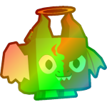 Rainbow Good vs Evil Dragon