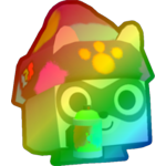 Rainbow Graffiti Raccoon