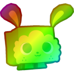Rainbow Grass Bunny