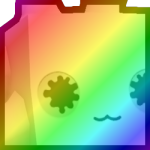 Rainbow Green Huge Chroma Ink Blob
