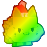 Rainbow Grinch Cat