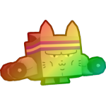 Rainbow Gym Cat