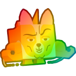Rainbow Gym Corgi