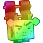 Rainbow Gym Cow