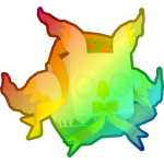Rainbow Holiday Owl