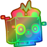 Rainbow Holographic Bear