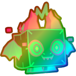 Rainbow Holographic Dragon
