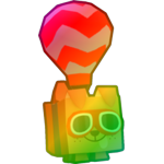 Rainbow Hot Air Balloon Dog