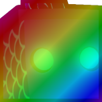 Rainbow Huge Abyssal Jellyfish
