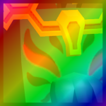 Rainbow Huge Alienus Kitsune