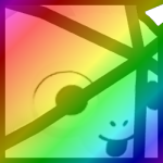 Rainbow Huge Atomic Monkey Ball