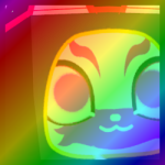 Rainbow Huge Aura Fox