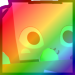 Rainbow Huge Basket Bunny