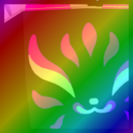 Rainbow Huge Black Hole Kitsune
