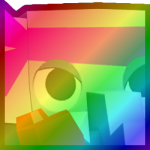 Rainbow Huge Boxing Elephant