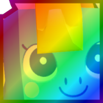 Rainbow Huge Butterfly Pony