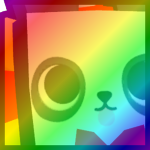 Rainbow Huge Carnival Panda