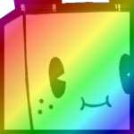 Rainbow Huge Cartoon Bunny