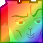 Rainbow Huge Chad Bunny