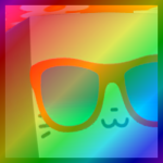 Rainbow Huge Chill Cat