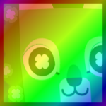 Rainbow Huge Clover Lion