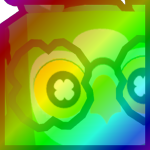 Rainbow Huge Clover Owl