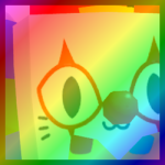 Rainbow Huge Clown Cat