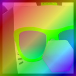 Rainbow Huge Cool Cat