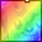 Rainbow Huge Crystal Dog