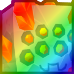 Rainbow Huge Crystal Spider