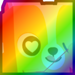 Rainbow Huge Cupid Corgi