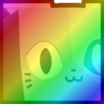 Rainbow Huge Cyborg Cat