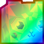 Rainbow Huge Diamond Bunny