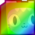 Rainbow Huge Dino Cat