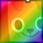 Rainbow Huge Dog
