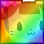 Rainbow Huge Doll Cat