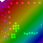 Rainbow Huge Dot Matrix Axolotl