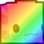 Rainbow Huge Easter Axolotl