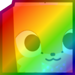 Rainbow Huge Easter Fox