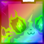 Rainbow Huge Electric Cat
