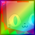 Rainbow Huge Elf Cat