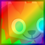 Rainbow Huge Elf Dog