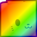 Rainbow Huge Emoji Cat