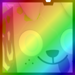 Rainbow Huge Enchanted Dog