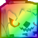 Rainbow Huge Evil Snowman